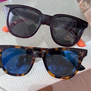 TOMS wayfarer Tortoise Shell Sunglasses 2 Pairs!